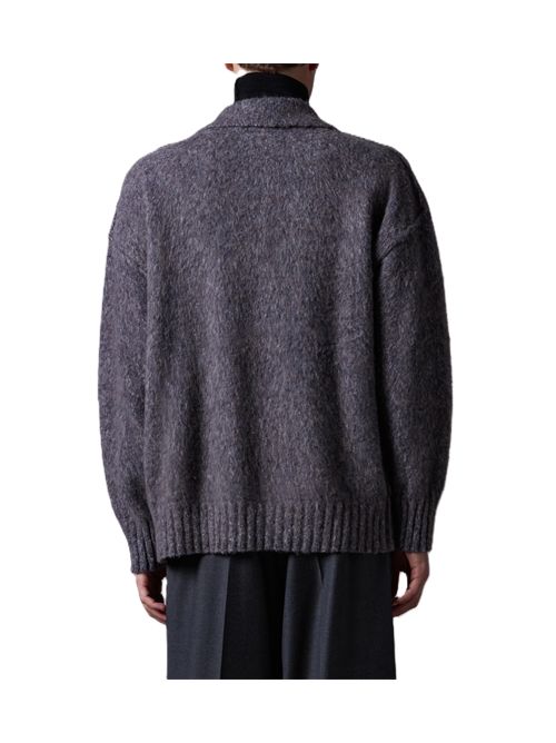 Roberto Collina Cardigan over spazzolato grigio Roberto Collina | 253M43205M4318 GRIGIO